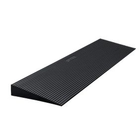 VEVOR 1.6" Rise Cuttable Threshold Ramp for Sweeping Robot, 35.4" Wide Natural Rubber Wheelchair Ramp