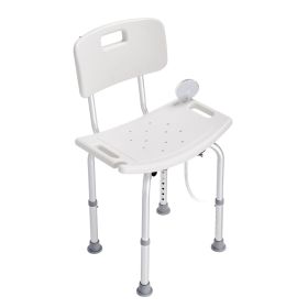 VEVOR Shower Chair, Shower Seat with Back, Adjustable Height Shower Stool, Shower Chair for Inside Shower Bathtub